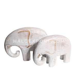 Wooden Elephant Table Decoration