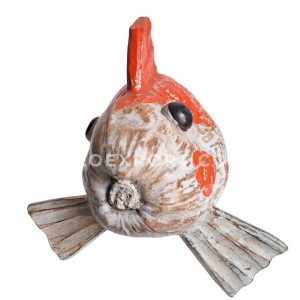 Wooden Coconut Fish Wall Hanging