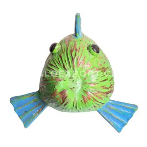 Wooden Coconut Fish Wall Hanging Decoration