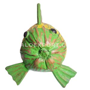 Wooden Coconut Fish Wall Hanging Decoration