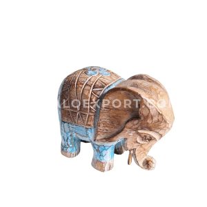 Wooden Elephant Table Decoration