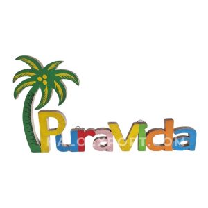 Wooden Custom Written Coconut Tree Wall Hanging