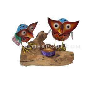 Metal Handicraft Decoration With Driftwood