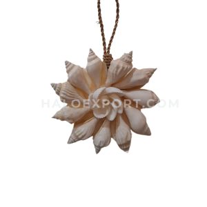 Flower Design Wall Hanging Decoration with Vole Shell