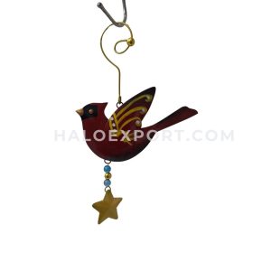 Bird With Star Metal Hanging Handicraft