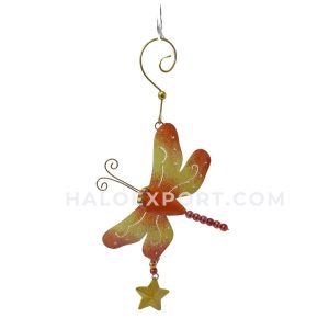 Butterfly With Star Metal Hanging Handicraft