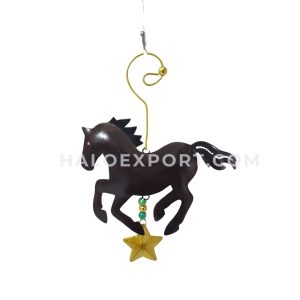 Horse With Star Metal Hanging Handicraft