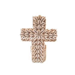 Cross Design Wall Hanging Decoration With Shells