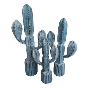 Wooden Cactus Table Decoration