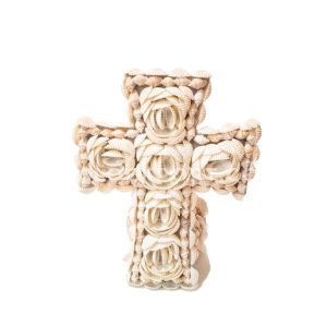 Cross Design Wall Hanging Decoration With Shells